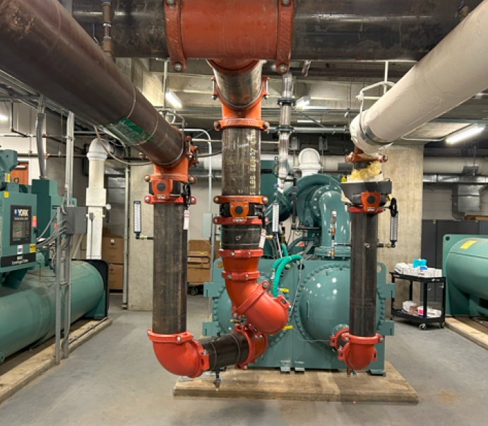 Completed modular structure with modern exterior finish