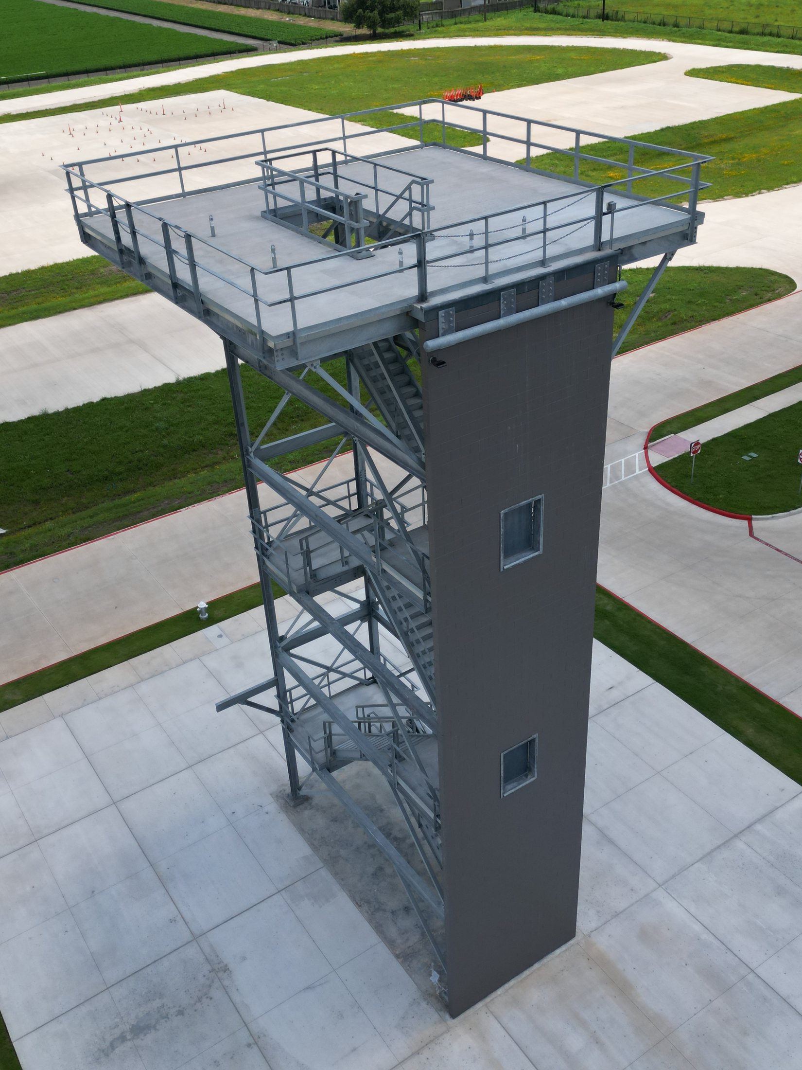 Fort Bend County Skills Tower, a structural steel training tower built by Modolith Structures